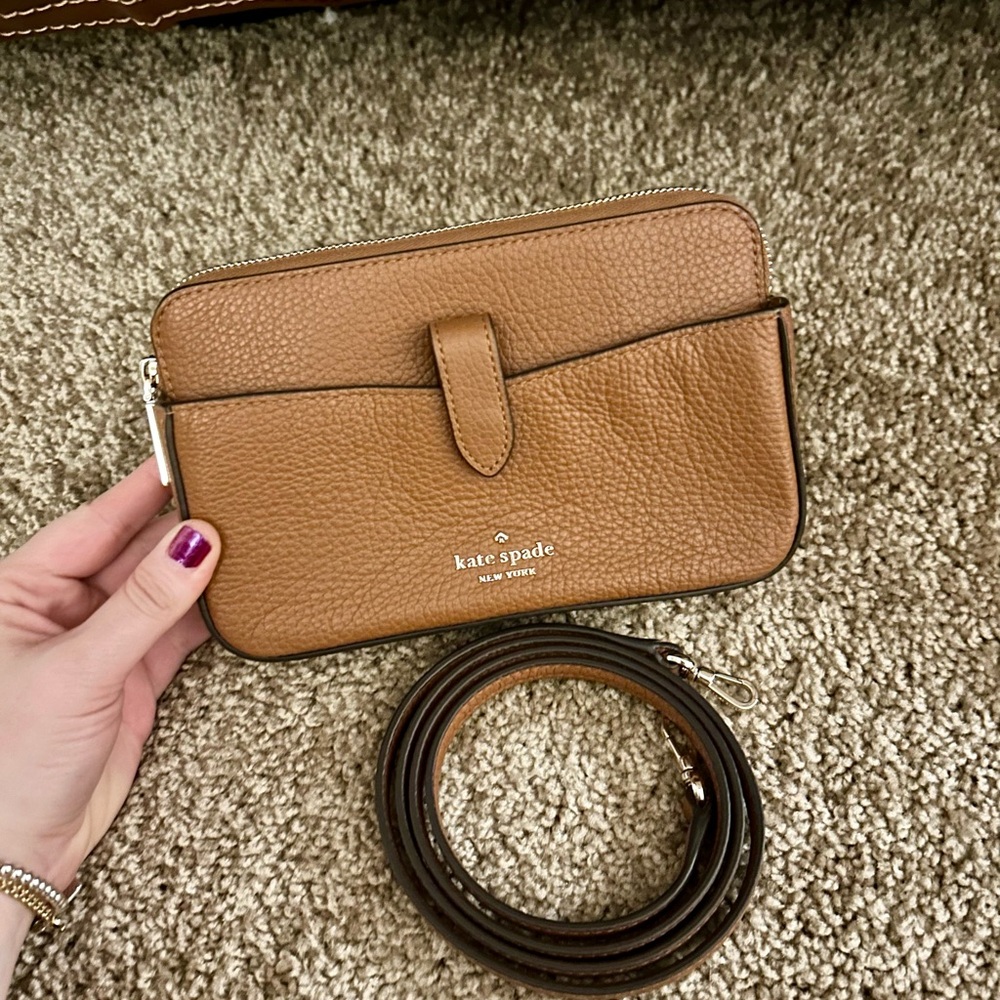 Kate Spade Brown Leather Crossbody Bag